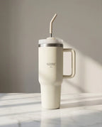 Copo Térmico Haddra 1200ml com Canudo Inox e Alça
