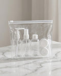Kit de Viaje de 6 Piezas + Neceser con Cierre Ziplock - Haddra
