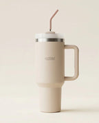 Copo Térmico Haddra 1200ml com Canudo Inox e Alça