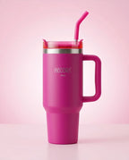 Copo Térmico Haddra 1200ml com Canudo Inox e Alça