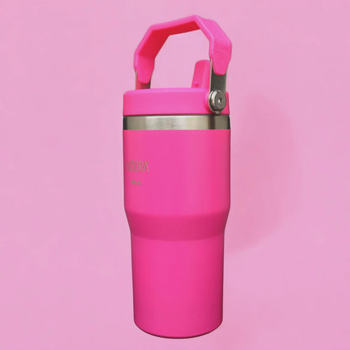 Copo Térmico Haddra 600ml com Alça e Canudo