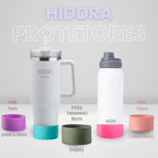 Capa de Silicone para Garrafa Antiderrapante para Copo e Garrafas Hiddra | Branco 7,5cm