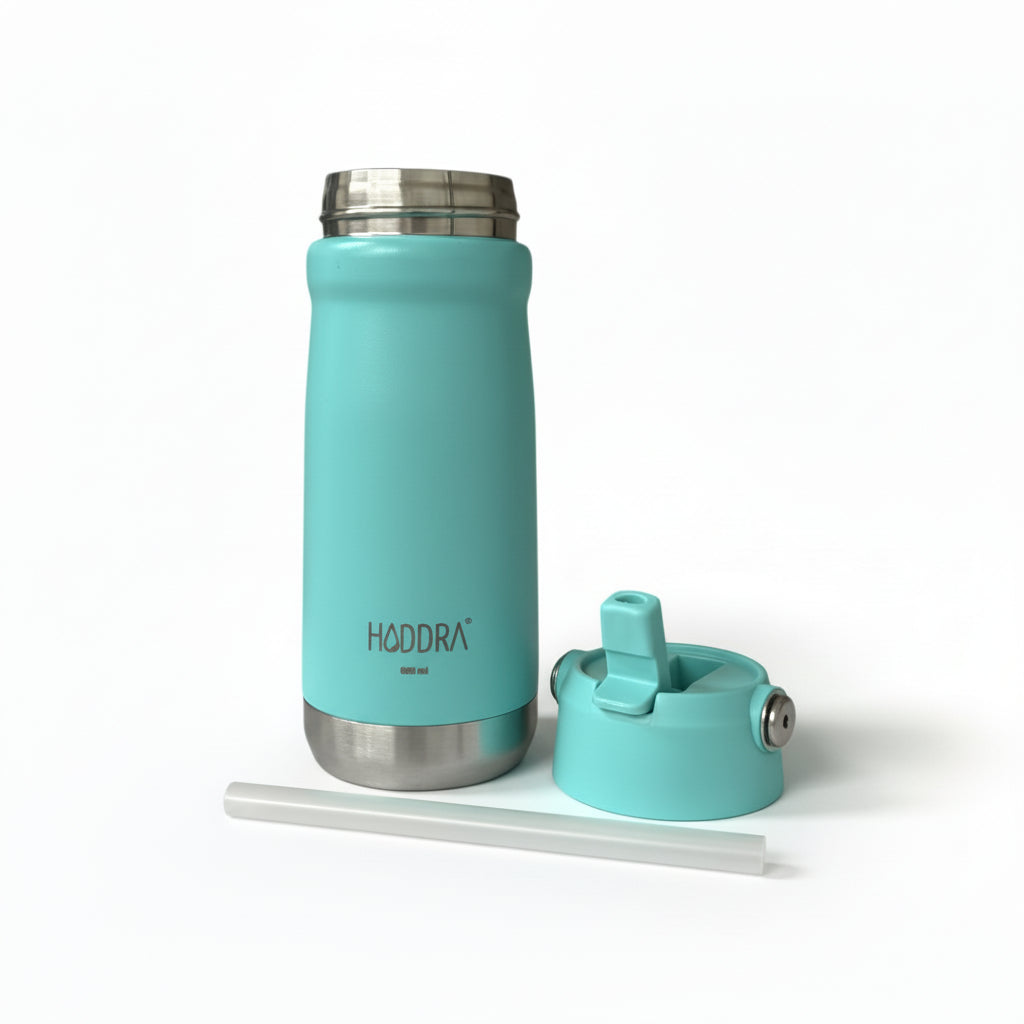 Garrafa Térmica Haddra 550ml com Canudo e Alça