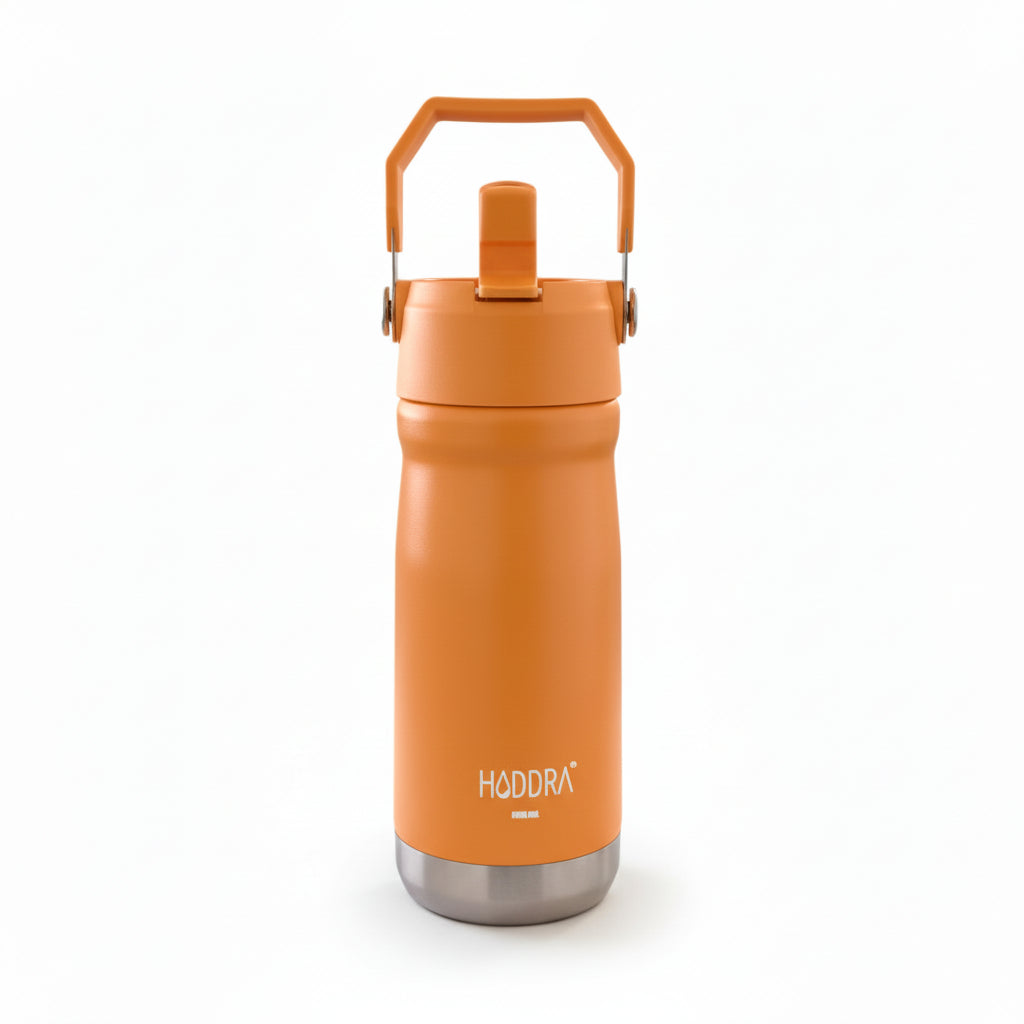 Garrafa Térmica Haddra 550ml com Canudo e Alça