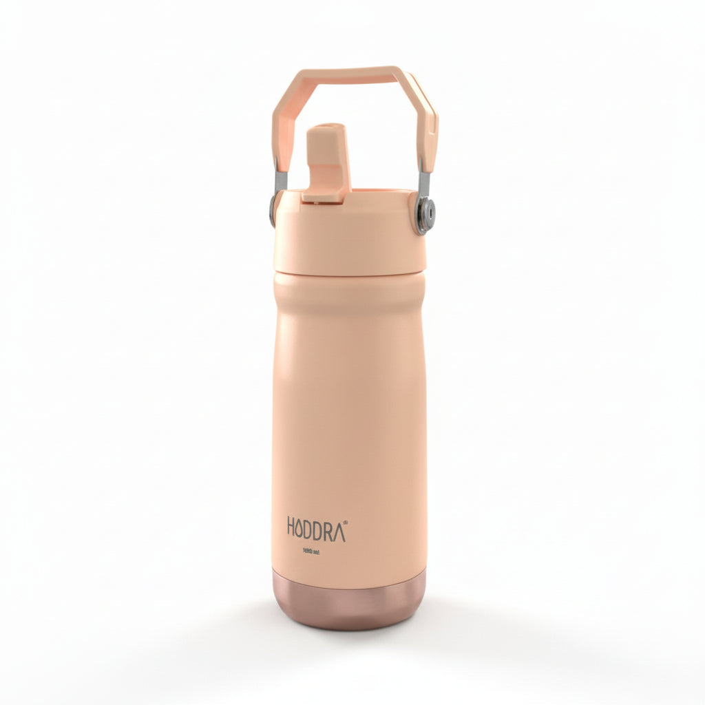 Garrafa Térmica Haddra 550ml com Canudo e Alça