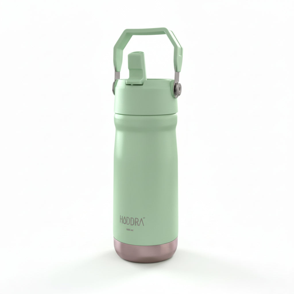 Garrafa Térmica Haddra 550ml com Canudo e Alça