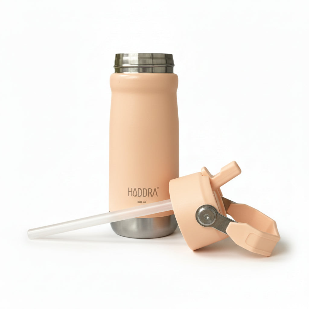 Garrafa Térmica Haddra 550ml com Canudo e Alça