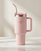 Copo Térmico Haddra 1200ml com Canudo Inox e Alça
